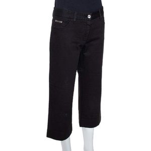 👖 D&G Straight Leg Black Capri Trousers